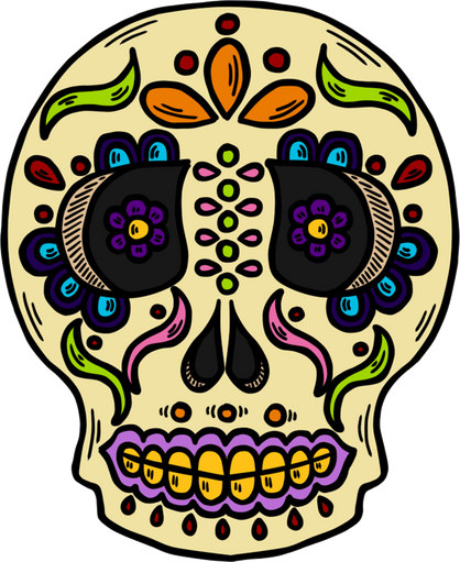 Skull with Decorations 